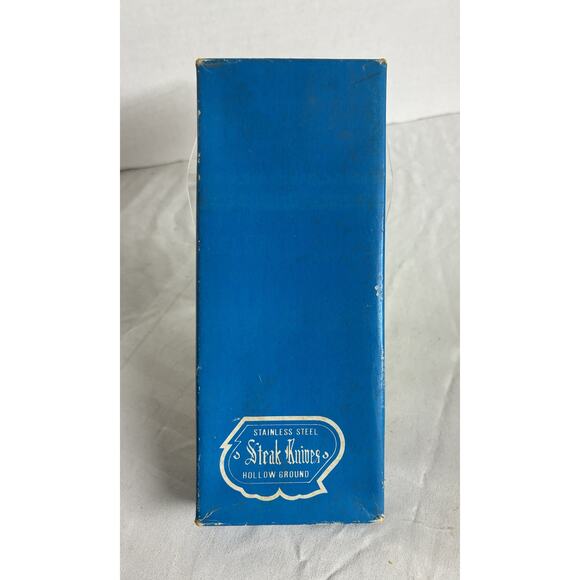 Hollow Ground Stainless Steel Steak Knives Set of 4 Promotional Bank of McLouth - Picture 2 of 9